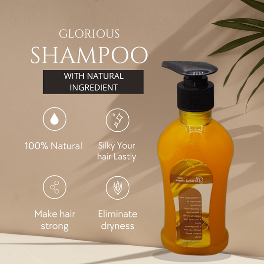 GLORIOUS HAIR SHAMPOO 100% NATURAL.