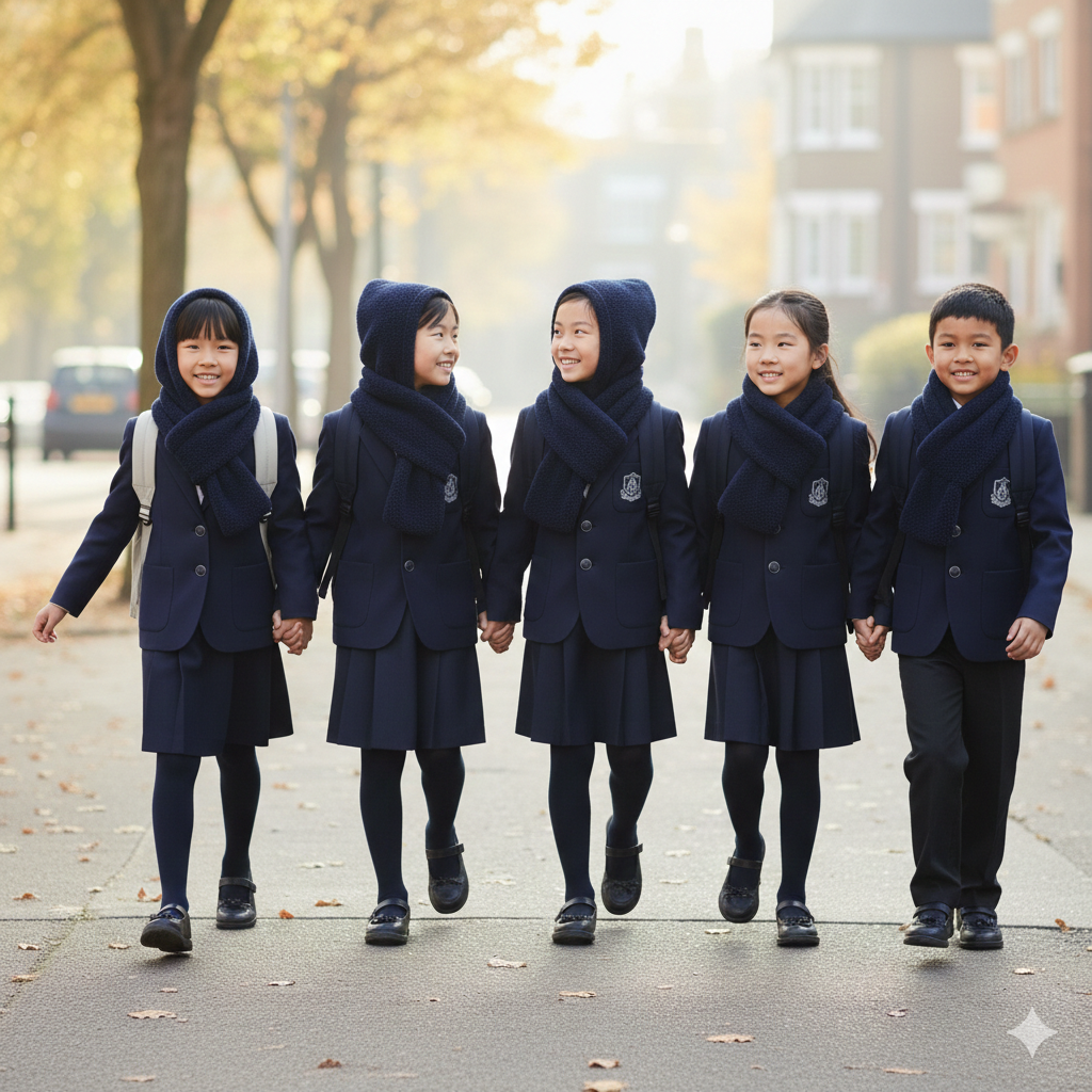 3-in-1 Teddy Fur Winter Wrap – Hood, Scarf & Mittens