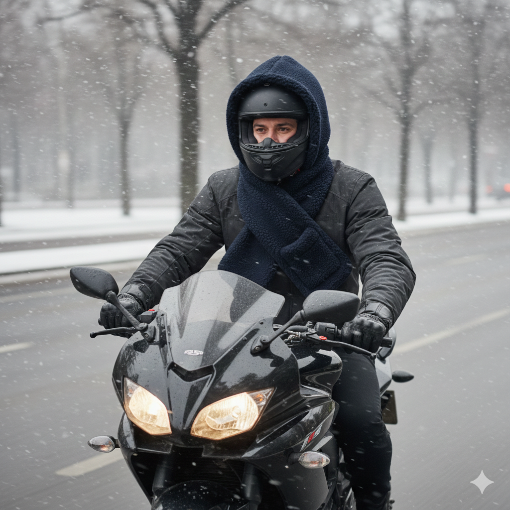 3-in-1 Teddy Fur Winter Wrap – Hood, Scarf & Mittens